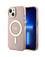  Guess Guess GUHMP14MHCMCGP iPhone 14 Plus 6.7'' pink/pink hardcase Glitter Gold MagSafe 