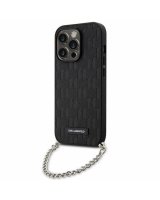  Karl Lagerfeld Karl Lagerfeld KLHCP14LSACKLHPK iPhone 14 Pro 6.1'' black/black hardcase Saffiano Monogram Chain 