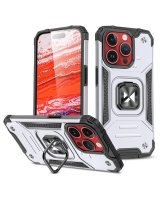  Wozinsky Wozinsky Ring Armor iPhone 15 Pro Max Ring Armor Case - Silver 