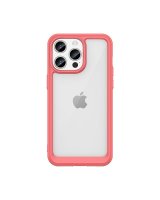  Hurtel Reinforced case with a flexible frame for iPhone 15 Pro Max Outer Space - red 