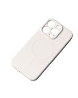  Hurtel iPhone 14 Plus Silicone Magnetic Case Magsafe - beige 