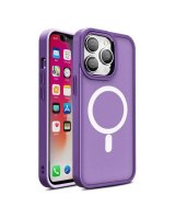  Hurtel Armored magnetic iPhone 14 Plus MagSafe Color Matte Case - purple 