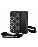  Karl Lagerfeld Karl Lagerfeld KLHCN61SAKLMBSK iPhone 11 / Xr 6.1'' black/black hardcase Monogram Losange Saffiano 