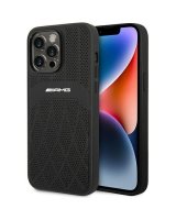  Mercedes-Benz AMG AMHMP14XOSDBK iPhone 14 Pro Max 6.7'' black/black hardcase Leather Curved Lines MagSafe 