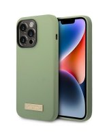  Guess Guess Silicone Logo Plate MagSafe case for iPhone 14 Pro Max - green 