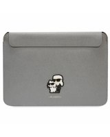  Karl Lagerfeld Karl Lagerfeld Saffiano Karl&Choupette case for a 14'' laptop - silver 