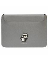 Karl Lagerfeld Karl Lagerfeld Saffiano Karl&Choupette case for a 16'' laptop - silver 