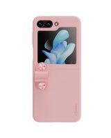  Nillkin Nillkin Flex Flip Case with Charm and Stand for Samsung Galaxy Z Flip 5 - Peach 