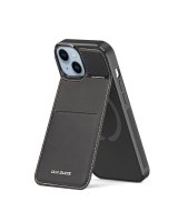  Dux Ducis 3in1 Wallet Case with Stand for iPhone 15 Plus MagSafe RFID Blocker Dux Ducis Rafi Mag - Black 