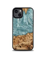  Bewood Bewood Unique Uranus wood and resin case for iPhone 14 - blue and white 