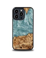  Bewood Bewood Unique Uranus Wood and Resin iPhone 13 Pro Case - Blue and White 