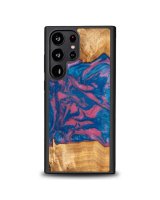  Bewood Wood and resin case for Samsung Galaxy S23 Ultra Bewood Unique Vegas - pink and blue 