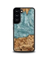  Bewood Wood and resin case for Samsung Galaxy S22 Bewood Unique Uranus - blue and white 