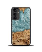  Bewood Wood and resin case for Samsung Galaxy A54 5G Bewood Unique Uranus - blue and white 