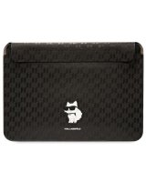  Karl Lagerfeld Karl Lagerfeld Saffiano Monogram Choupette case for a 16'' laptop - black 