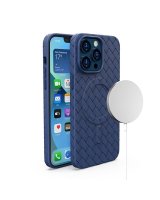  Hurtel MagSafe Woven Case for iPhone 13 Pro - navy blue 