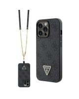  Guess Guess GUHCP13XP4TDSCPK case for iPhone 13 Pro Max 6.7'' - black Crossbody 4G Metal Logo 