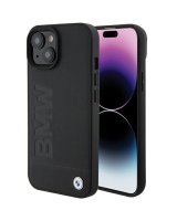  BMW BMW MagSafe Leather Hot Stamp case for iPhone 15 Plus - black 