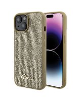  Guess Guess Disco Metal Script case for iPhone 15 - gold 