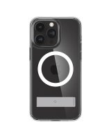 Spigen Spigen Ultra Hybrid S MagSafe Case with Stand for iPhone 15 Pro - Transparent 