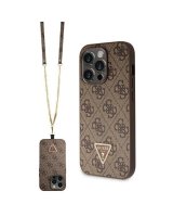  Guess Guess GUHCP15LP4TDSCPW iPhone 15 Pro 6.1'' brown/brown hardcase Crossbody 4G Metal Logo 