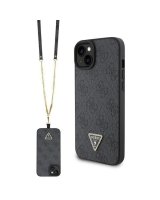  Guess Guess GUHCP15MP4TDSCPK iPhone 15 Plus 6.7'' black/black hardcase Crossbody 4G Metal Logo 