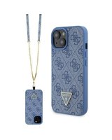  Guess Guess GUHCP15SP4TDSCPB iPhone 15 6.1'' blue/blue hardcase Crossbody 4G Metal Logo 