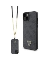  Guess Guess GUHCP15SP4TDSCPK iPhone 15 6.1'' black/black hardcase Crossbody 4G Metal Logo 