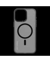  Decoded Decoded Transparent Grip Case with MagSafe for iPhone 15 Pro Max - gray and black 