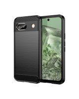  Hurtel Carbon Case for Google Pixel 8A Flexible Silicone Carbon Cover - Black 