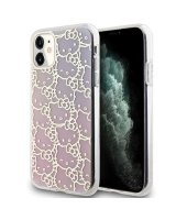  Hello Kitty Hello Kitty IML Gradient Electrop Crowded Kitty Head Case for iPhone 11 / Xr - Pink 