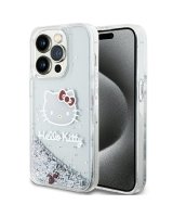  Hello Kitty Hello Kitty Liquid Glitter Charms Kitty Head case for iPhone 13 Pro / 13 - silver 