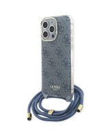  Guess Guess Crossbody Cord 4G Print case for iPhone 15 Pro - blue 