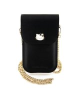  Hello Kitty Hello Kitty Leather Metal Logo Chain bag - black 