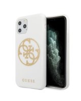  Guess Guess GUHCN65TPUWHGLG iPhone 11 Pro Max white/white hard case Glitter 4G Circle Logo 