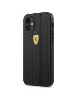  Ferrari Ferrari FESNECHCP12SBK iPhone 12 mini 5.4'' black/black hardcase On Track PU Carbon 