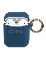  Guess Guess GUACCSILGLBL AirPods cover blue/blue Silicone Glitter 