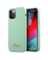  Guess Guess GUHCP12MLSLMGGN iPhone 12/12 Pro 6.1'' green/green hardcase Metal Logo Script 