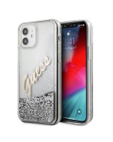  Guess Guess GUHCP12SGLVSSI iPhone 12 mini 5.4'' silver/silver hardcase Glitter Vintage Script 