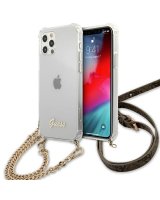  Guess Guess GUHCP12MKC4GSGO iPhone 12/12 Pro 6.1'' Transparent hard case 4G Gold Chain 