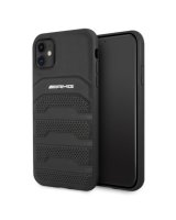  Mercedes-Benz AMG AMHCN61GSEBK iPhone 11 6.1 ''black / black hardcase Leather Debossed Lines 