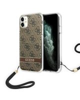  Guess Guess GUOHCN61H4STW iPhone 11 brown/brown hardcase 4G Print Strap 