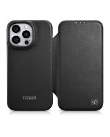  iCarer iCarer CE Premium Leather Folio Case iPhone 14 Pro Magnetic Flip Leather Folio Case MagSafe black (WMI14220714-BK) 