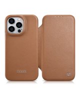  iCarer iCarer CE Premium Leather Folio Case iPhone 14 Pro Magnetic Flip Leather Folio Case MagSafe brown (WMI14220714-BN) 