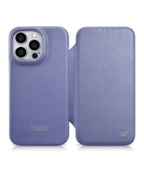  iCarer iCarer CE Premium Leather Folio Case iPhone 14 Pro Magnetic Flip Leather Folio Case MagSafe Light Purple (WMI14220714-LP) 