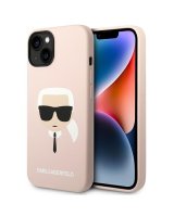  Karl Lagerfeld Karl Lagerfeld KLHMP14MSLKHLP iPhone 14 Plus 6,7'' hardcase jasnoróżowy/light pink Silicone Karl`s Head Magsafe 