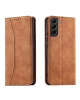  Hurtel Magnet Fancy Case for Samsung Galaxy S23+ flip cover wallet stand brown 