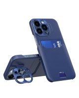  Hurtel Leather Stand Case for Samsung Galaxy S23 Ultra cover card wallet with stand blue 