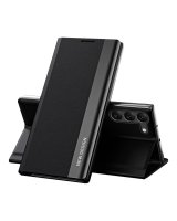  Hurtel Sleep Case Pro case for Samsung Galaxy S23+ with flip stand black 