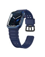  Hurtel Strap Triple Protection Apple Watch SE strap, 9, 8, 7, 6, 5, 4, 3, 2, 1 (41, 40, 38 mm) band bracelet navy blue 